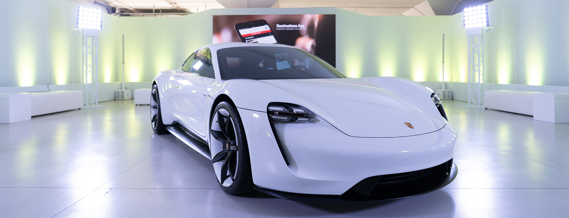 Porsche - Exclusive viewing of the Mission E concept car in South Africa.