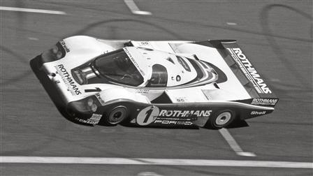 Porsche 956 long-tail at Le Mans in 1982