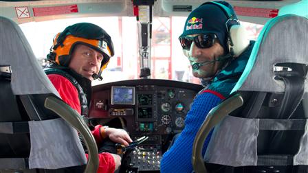 Mark Webber's helicopter training