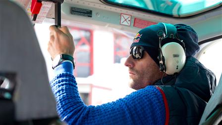 Mark Webber's helicopter training