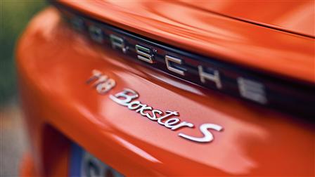 Rear of Porsche 718 Boxster S