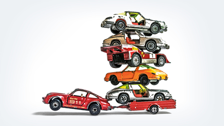 Diverse toy cars