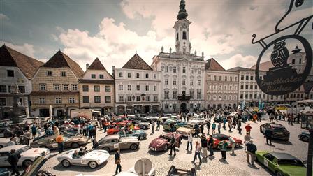 vintage car parade in Steyr
