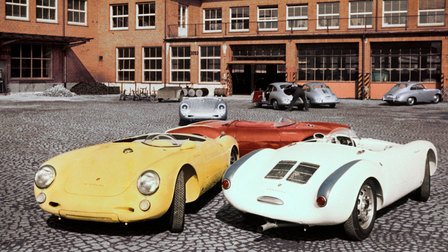 1956: Porsche 550 Spyder i Werk 1