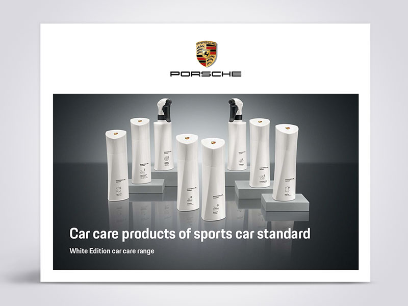 Porsche White Edition car care range - Porsche USA