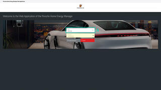 Porsche - Ouverture de l'application Web.