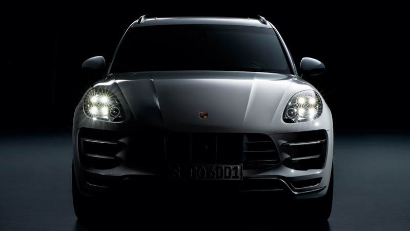 Porsche Cayenne фары в темноте