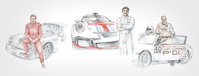 Porsche - Supercup: Stars in cars