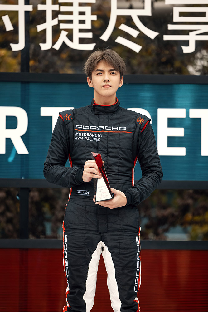 six. — @保时捷: Kris Wu becomes Porsche China Motorsport